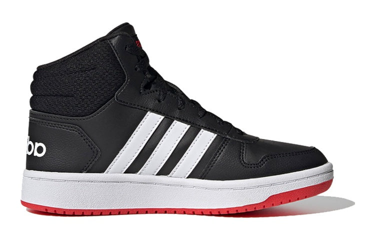 (PS) adidas Hoops 2.0 Mid J 'Black Vivid Red' FY7009