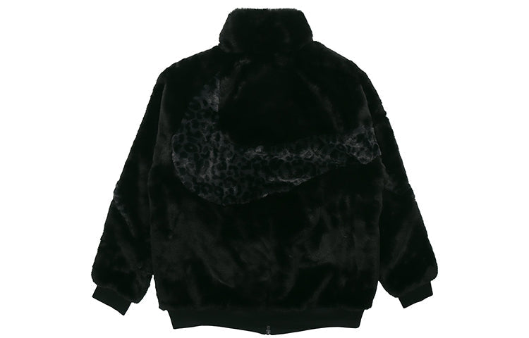 Nike Sportswear Swoosh Logo Casual FleeceJacket Men Black DH6685-010