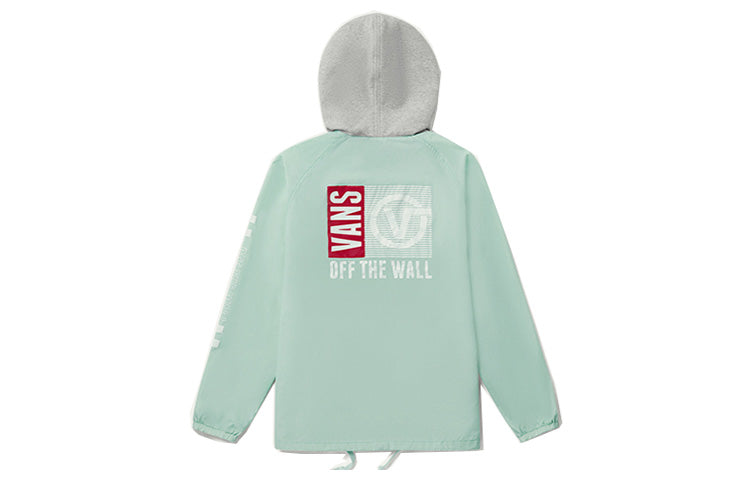 Vans Logo/Otw Printing Athleisure Casual Sports Jacket Couple Style Green VN0A489TV60