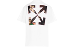 Off-White Printing Solid Color Short Sleeve White OMAA038S21JER0050101
