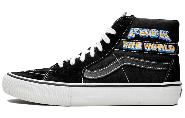 Vans Supreme x SK8-HI 'Fuck The World - Black' VN0A45JDSY1