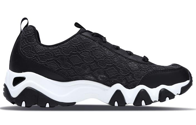 (WMNS) Skechers D'Lites 2.0 Running Shoes Black 66666111-BLK