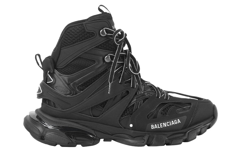 (WMNS) Balenciaga Track High-Top Daddy Shoes Black 654866W3CP31000