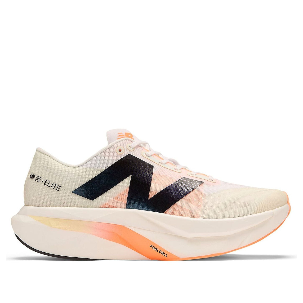 New Balance FuelCell SuperComp Elite v4 'White Angora Hot Mango' MRCELCW4