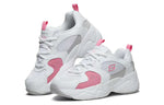 (WMNS) Skechers D'Lites Airy 2.0 Low-Top Running Shoes Pink/White 88888358-WPK