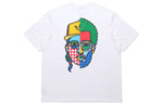 adidas originals Artist Tee Ss Funny Printing Sports Round Neck Short Sleeve White HA4691