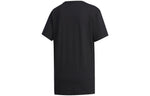 (WMNS) adidas neo C+ Tee Logo Embroidered Loose Breathable Sports Short Sleeve Black FP7418