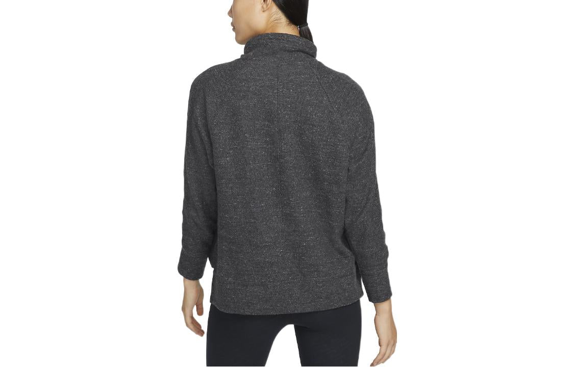 (WMNS) Nike Therma-fit Cowl Solid Color Casual Sports Long Sleeves Black Hoodie DD6477-032