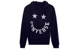 (WMNS) Converse Logo Knit hooded Drawstring Black 10020752-A01