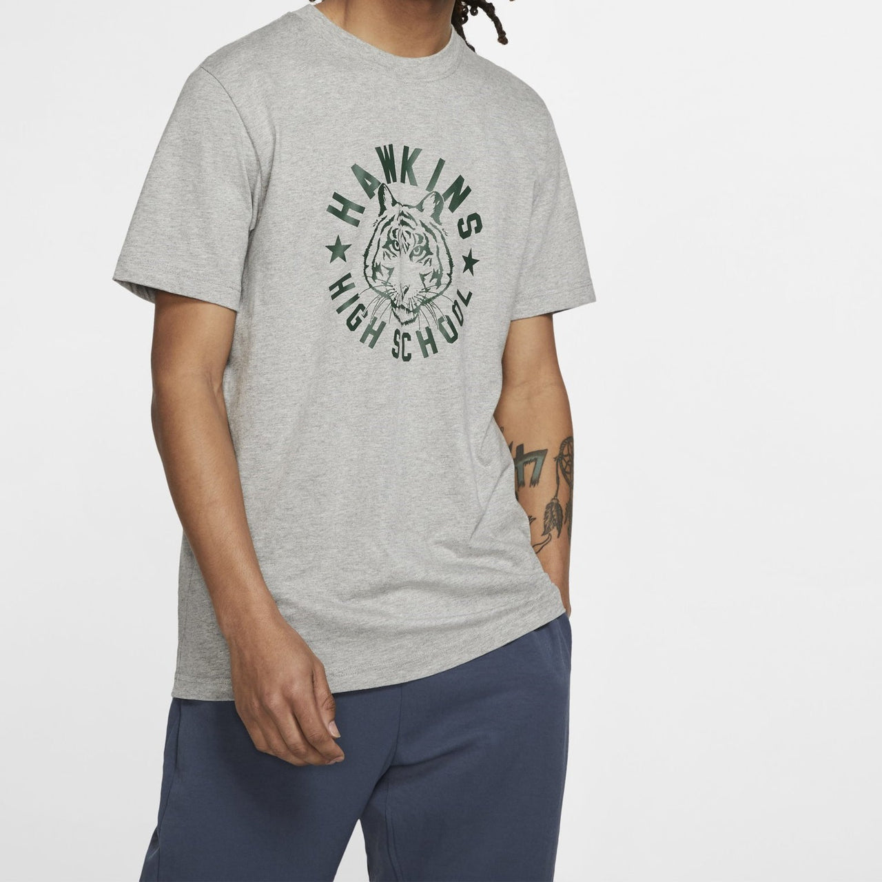 Nike x Stranger Things Tee Crossover Short Sleeve US Edition Gray CK2342-063