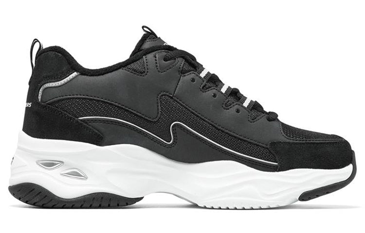 (WMNS) Skechers DLites 4.0 'Black' 896044-BLK