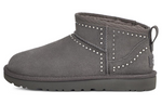 (WMNS) UGG Classic Ultra Mini Bling 'Dark Grey' 1119871-CHRC