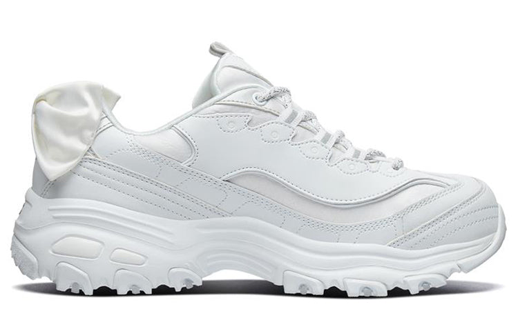 (WMNS) Skechers D Lites 1.0 Low-Top Sneakers 'White' 13168-WHT