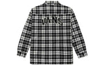 (WMNS) Vans Contrasting Colors Plaid Lapel Shirt Jacket Black VN0A7TNTEM3