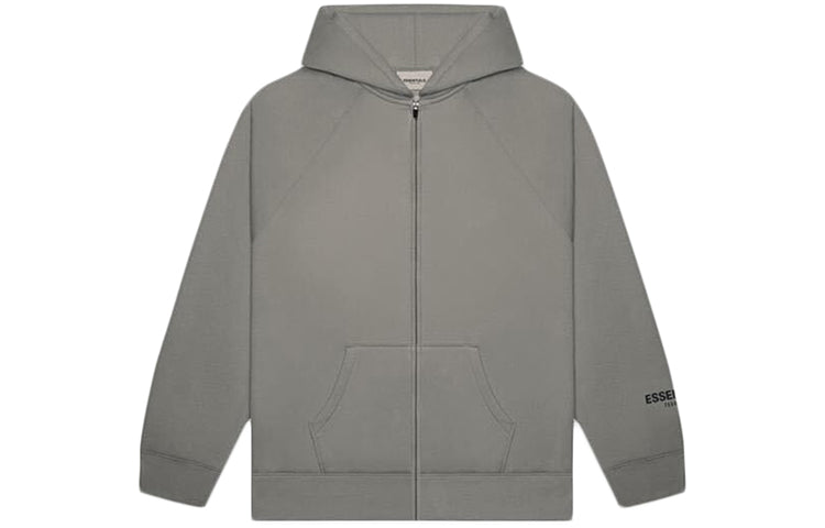 Fear of God Essentials SS20 Full Zip Up Hoodie 'Charcoal' FOG-SS20-422