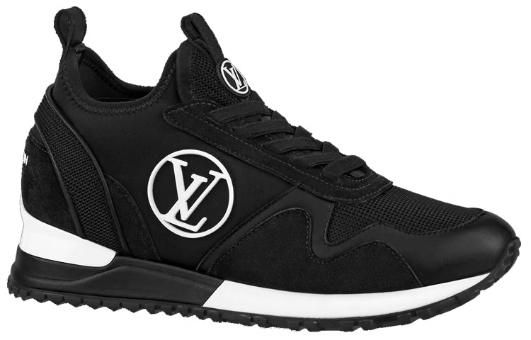 (WMNS) LOUIS VUITTON Run Away Sneakers 'Black with White Logo' 1A9ER3