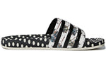 (WMNS) adidas Adilette Slide 'Black White Silver' CM8224