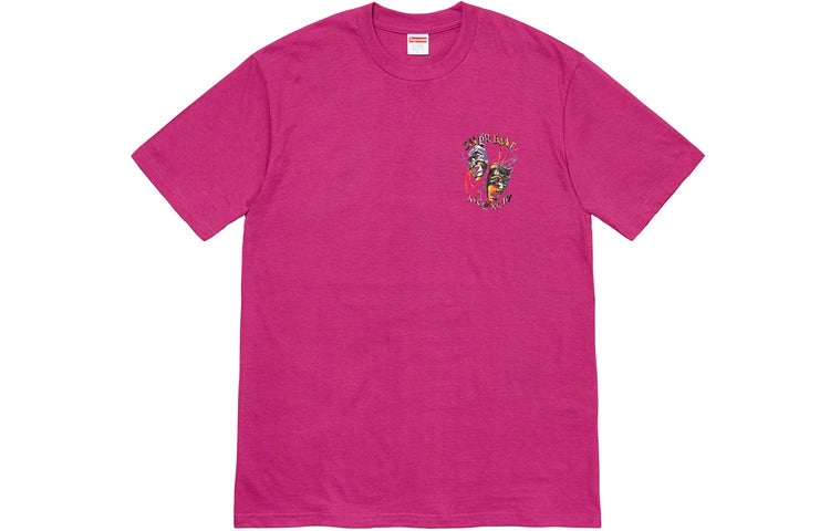 Supreme SS20 Week 1 Laugh Now Tee Thorns Smiling Face Printing Short Sleeve Unisex Red T-Shirt SUP-SS20-288