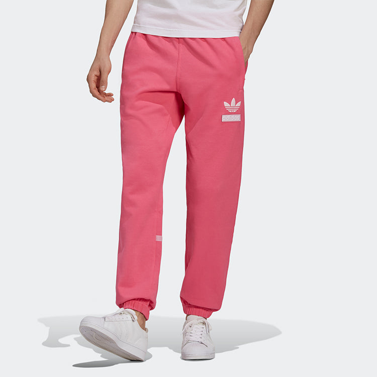 adidas originals Big Trfl Pants Lace-Up Leggings For Men Pink H09342