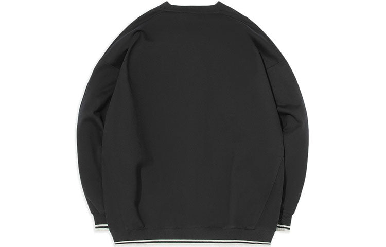 Li-Ning Stylish Loose Round Neck Pullover 'Autumn Black' AWDS222-1
