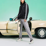 Men's adidas originals Trefoil C Wb Stripe Sports Hooded Jacket Black HC7124