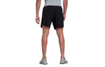 adidas Solid Color Lacing Breathable Training Sports Shorts Black HE3013