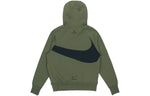 Men's Nike Sportswear Swoosh Tech Fleece Contrasting Colors Large Logo Printing Sports Military Green DD8223-326
