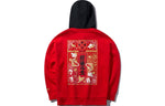 Li-Ning Series Loose Pullover Hoodie 'Red Black' AWDQ077-2