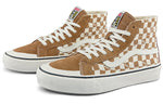 Vans SK8-Hi High Top Casual Skate Shoes Unisex Brown White Grid VN0A4BX7TBN
