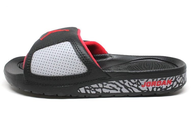 (GS) Air Jordan Hydro III Retro 'Black Red' Slippers AH8108-003