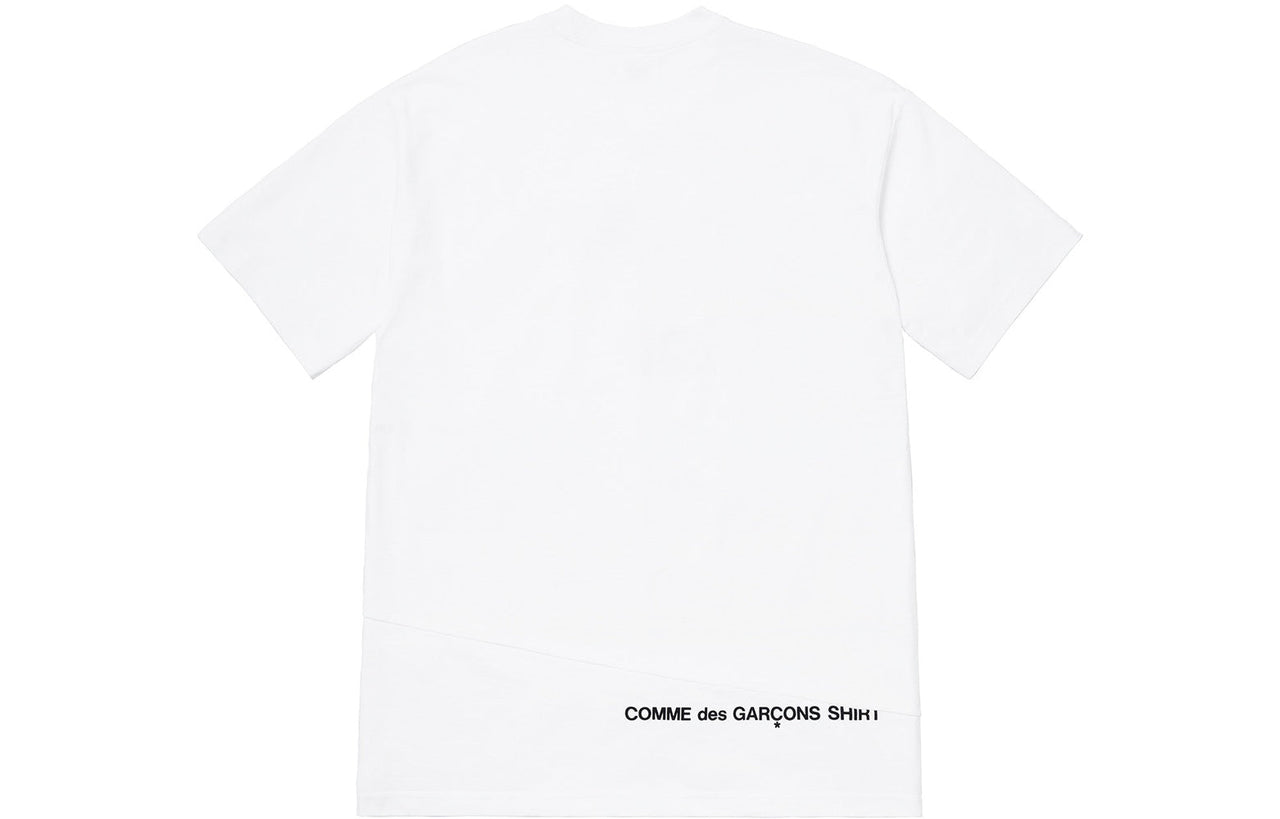 Supreme FW18 x COMME des GARCONS Shirt Split Box Logo Tee White Logo Tee SUP-FW18-399