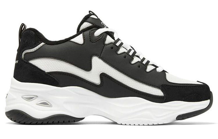 (WMNS) Skechers DLites 4.0 'Black White' 896044-BKW
