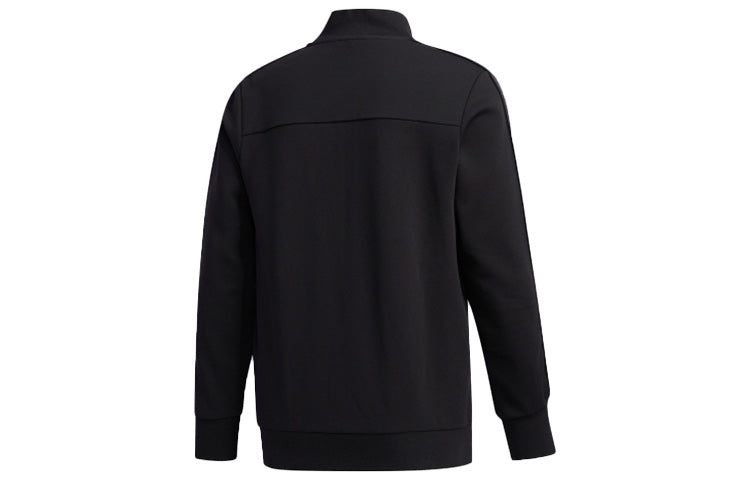 Men's adidas Sports Stylish Jacket Solid Color Black FM9344