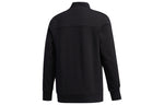 Men's adidas Sports Stylish Jacket Solid Color Black FM9344