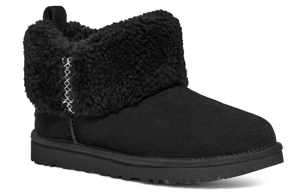 (WMNS) UGG Classic Ultra Mini Braid 'Black' 1151750-BLK
