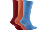 Air Jordan Unisex Everyday Sports Socks 3 Packs Red/Orange/Blue SX5545-911
