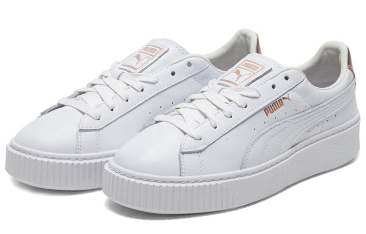 (WMNS) PUMA BASKET PLATFORM RGH Rose Gold 369631-02