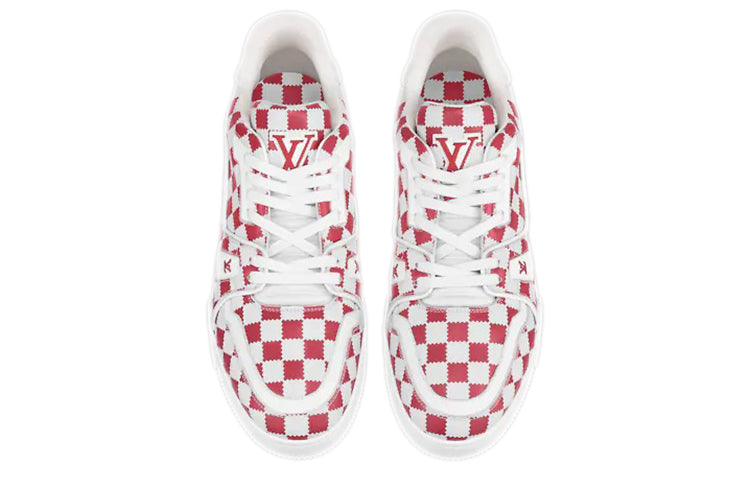 LOUIS VUITTON x Nigo Trainers 'Red White Plaid' 1A9J85