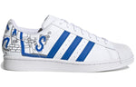 adidas originals Superstar Cozy Wear-Resistant Casual Skate Shoes White Blue Unisex 'White Blue' GW5784