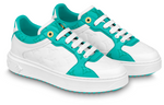 (WMNS) LOUIS VUITTON Time Out Sneakers 'White and Teal Monogram' 1AB349