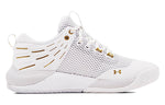 (WMNS) Under Armour HOVR Block City 'White Metallic Gold' 3023709-103