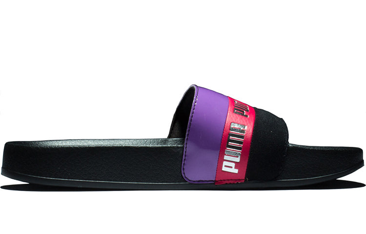 (WMNS) PUMA Damen Sandale Leadcat Remix Slide Black/Purple 370694-01