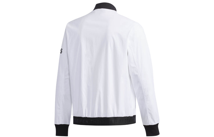 adidas Logo Printing aviator Jacket White DW4617