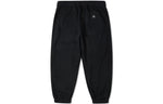 Men's Converse Solid Color Woven Bundle Feet Lacing Black Casual Pants/Trousers 10024161-A02