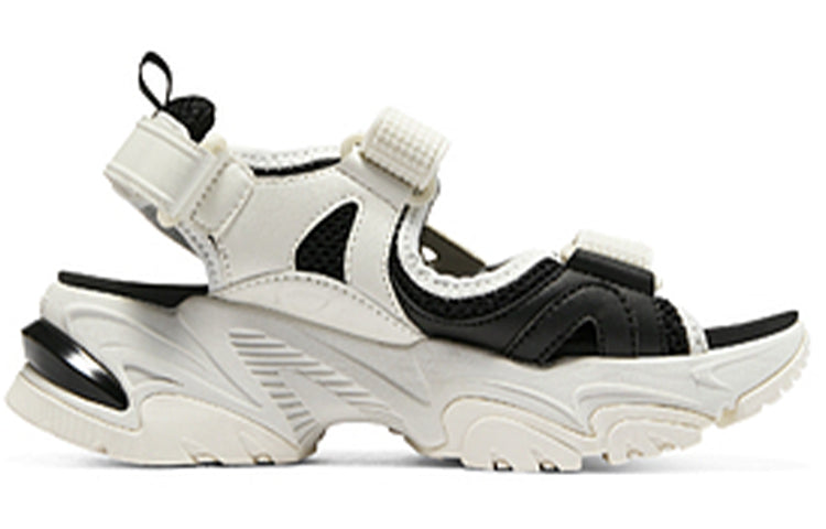 (WMNS) Skechers Sandal 'White Black' 896051-WBK