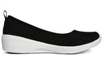 (WMNS) Skechers Sport Active Slip-on Shoes 'Black' 23758-BKW