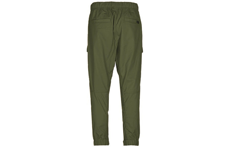 Converse Multi-pockets Knitted Long Pants Men Dark Green 10020006-A02