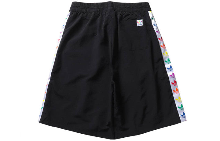 adidas originals MENS Pride W Short String Standard Trendy Sports Casual Pants Black FQ6588