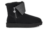 (WMNS) UGG Classic Caviar Mini Fleece Lined Black 1112498-BLK