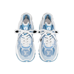 (WMNS) LOUIS VUITTON Run 55 Sneakers 'Blue Denim Monogram' 1AB39N